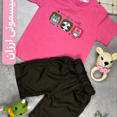 تیشرت شلوارک گربه و خرگوش کد 1725