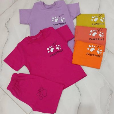 تیشرت شلوارک ردپا کد 1725