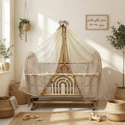 تخت کنار مادر مدل رنگین کمان کد 400